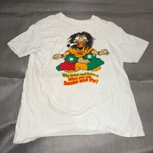 Kids White Graphic T-Shirt